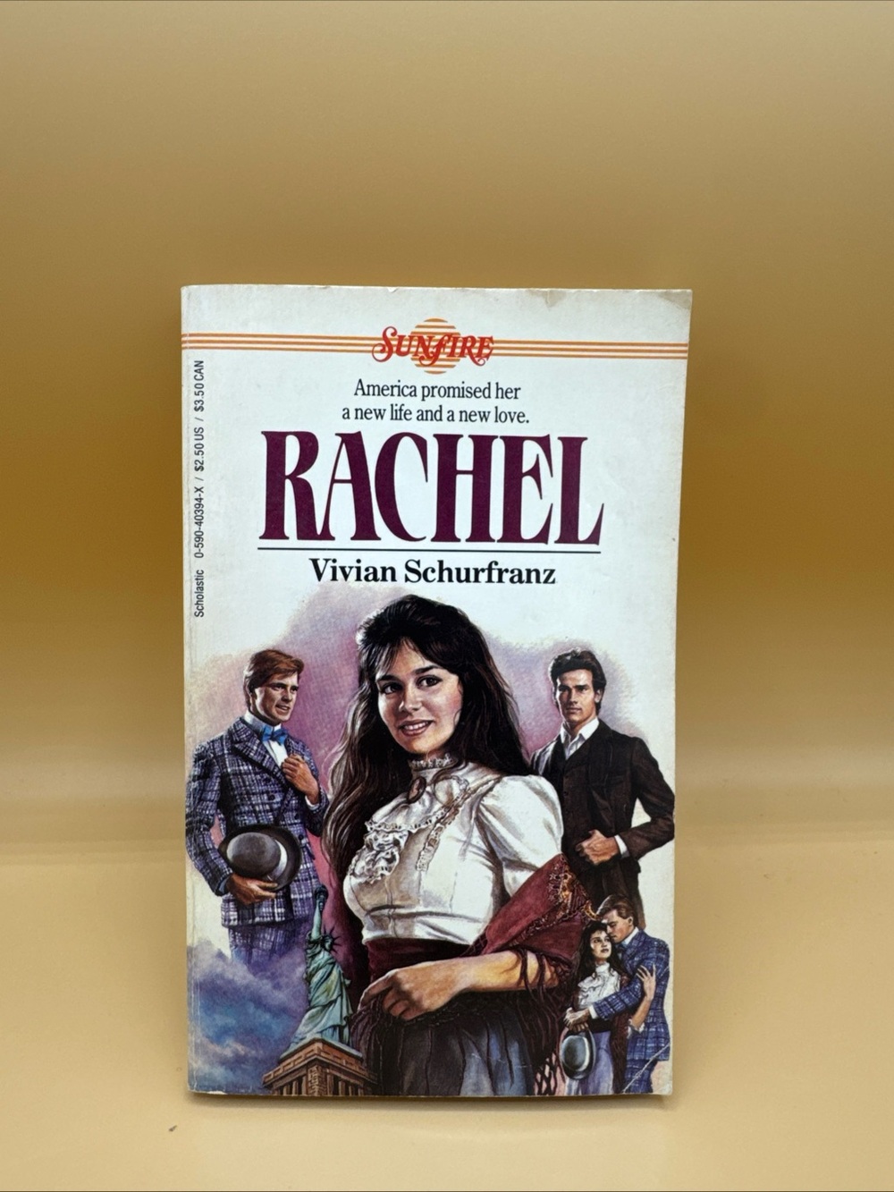 Rachel book - Sunfire romance paperback - by: Vivian Schurfranz 1986 Scholastic